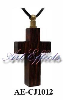 Manufacturers Exporters and Wholesale Suppliers of Cross Shape Wooden Ash Pendant  Uttar Pradesh